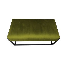 Ławka KAYA tkanina Welur loft ławka metal