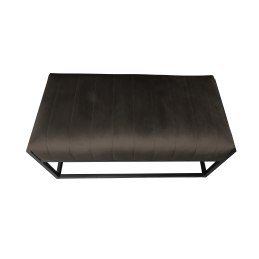 Ławka KAYA tkanina Welur loft ławka metal