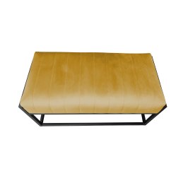 Ławka KAYA tkanina Welur loft ławka metal