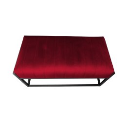 Ławka KAYA tkanina Welur loft ławka metal