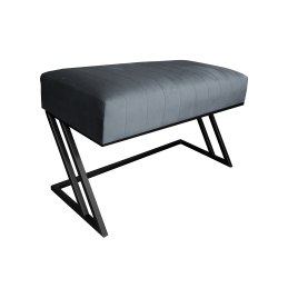 Ławka ZETA tkanina Welur loft ławka metal