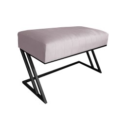 Ławka ZETA tkanina Welur loft ławka metal