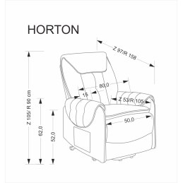 HORTON fotel wypoczynkowy