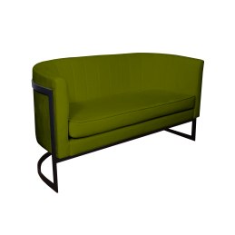 Sofa Glamour tkanina Welur – elegancka z czarną podstawą