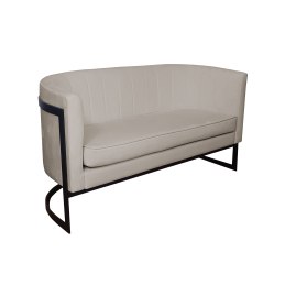 Sofa Glamour tkanina Welur – elegancka z czarną podstawą