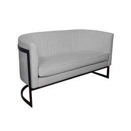 Sofa Glamour tkanina Welur – elegancka z czarną podstawą