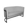 Sofa Glamour tkanina Welur – elegancka z czarną podstawą