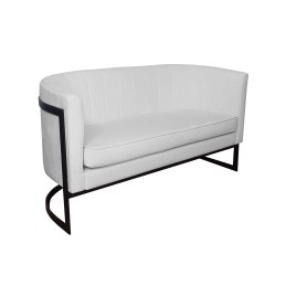 Sofa Glamour tkanina Welur – elegancka z czarną podstawą