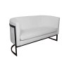 Sofa Glamour tkanina Welur – elegancka z czarną podstawą