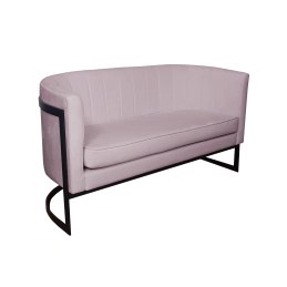 Sofa Glamour tkanina Welur – elegancka z czarną podstawą