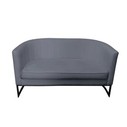 Sofa Glamour tkanina Welur – elegancka z czarną podstawą