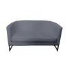 Sofa Glamour tkanina Welur – elegancka z czarną podstawą