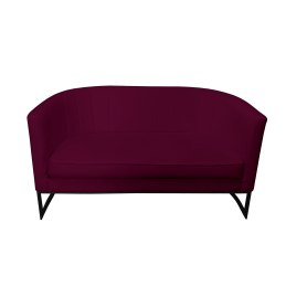 Sofa Glamour tkanina Welur – elegancka z czarną podstawą