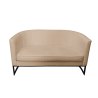 Sofa Glamour tkanina Welur podstawa metalowa