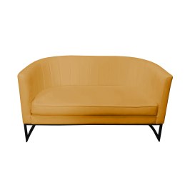 Sofa Glamour tkanina Welur – elegancka z czarną podstawą