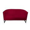 Sofa Glamour tkanina Welur – elegancka z czarną podstawą