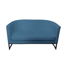 Sofa Glamour tkanina Welur – elegancka z czarną podstawą