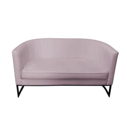 Sofa Glamour tkanina Welur – elegancka z czarną podstawą