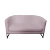 Sofa Glamour tkanina Welur – elegancka z czarną podstawą