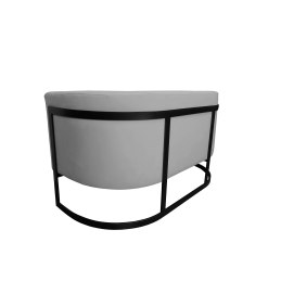 Sofa Glamour tkanina Welur – elegancka z czarną podstawą