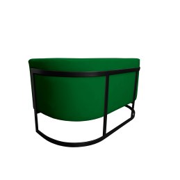 Sofa Glamour tkanina Welur – elegancka z czarną podstawą