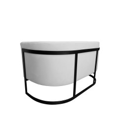 Sofa Glamour tkanina Welur – elegancka z czarną podstawą