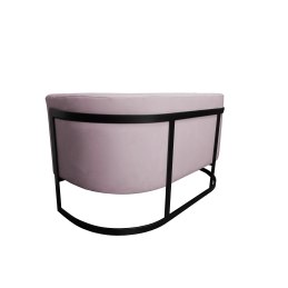 Sofa Glamour tkanina Welur – elegancka z czarną podstawą