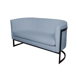 Sofa Glamour tkanina Welur – elegancka z czarną podstawą