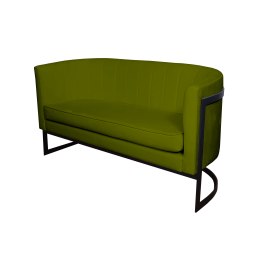 Sofa Glamour tkanina Welur – elegancka z czarną podstawą