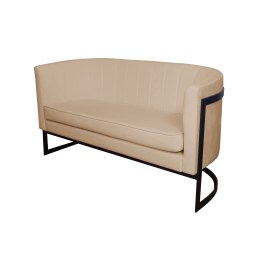 Sofa Glamour tkanina Welur podstawa metalowa