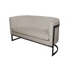 Sofa Glamour tkanina Welur – elegancka z czarną podstawą