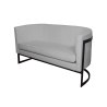 Sofa Glamour tkanina Welur – elegancka z czarną podstawą
