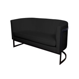Sofa Glamour tkanina Welur podstawa metalowa