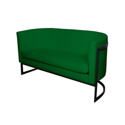 Sofa Glamour tkanina Welur – elegancka z czarną podstawą