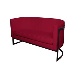 Sofa Glamour tkanina Welur – elegancka z czarną podstawą