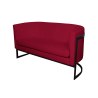 Sofa Glamour tkanina Welur – elegancka z czarną podstawą