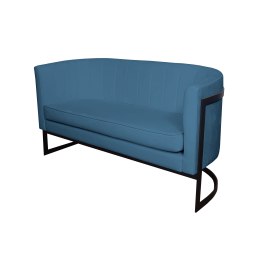 Sofa Glamour tkanina Welur – elegancka z czarną podstawą