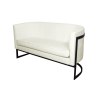 Sofa Glamour tkanina Welur – elegancka z czarną podstawą