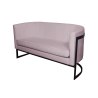 Sofa Glamour tkanina Welur – elegancka z czarną podstawą