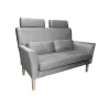 Sofa DENVER tkanina Welur noga drewniana