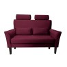 Sofa DENVER tkanina Welur noga drewniana