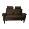 Sofa DENVER tkanina Welur noga drewniana