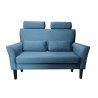Sofa DENVER tkanina Welur noga drewniana