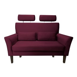 Sofa DENVER tkanina Welur noga drewniana