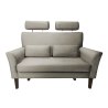 Sofa DENVER tkanina Welur noga drewniana