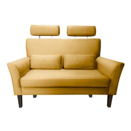 Sofa DENVER tkanina Welur noga drewniana