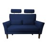 Sofa DENVER tkanina Welur noga drewniana