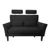 Sofa DENVER tkanina Welur noga drewniana