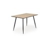 Stół BERTO - blat naturalny, nogi czarne