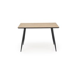 Stół BERTO - blat naturalny, nogi czarne
